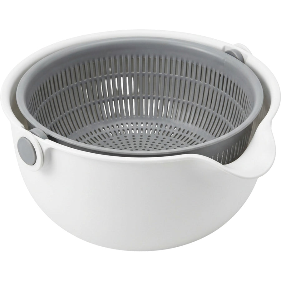Gelto Dual Layer Rotating Vegetable Rinse Bowl 26 cm